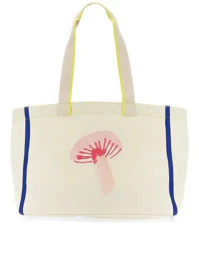 Ps By Paul Smith Mushroom Tote Bag In Beige