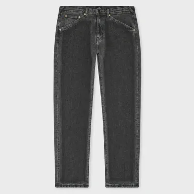 Ps By Paul Smith Relaxed-fit Black Light Wash Jeans Blue