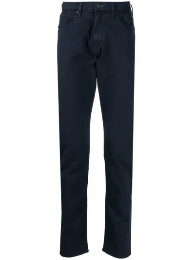 Ps By Paul Smith Slim-fit Garment-dyed Jeans In 蓝色