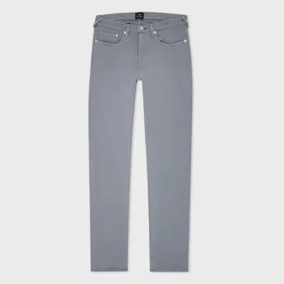 Ps By Paul Smith Tapered-fit Mid Grey Garment-dyed Organic Cotton-stretch Jeans