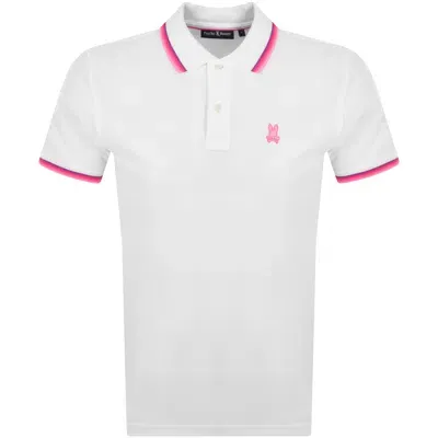 Psycho Bunny Granbury Pique Polo T Shirt White