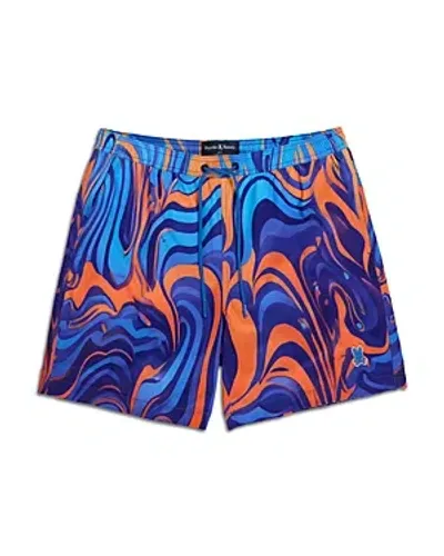 Psycho Bunny Nevada Drawstring 5.75 Swim Trunks In Bright Royal