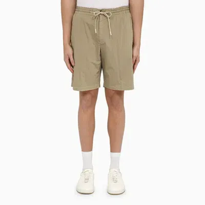 Pt Torino Beige Cotton-blend Bermuda Shorts