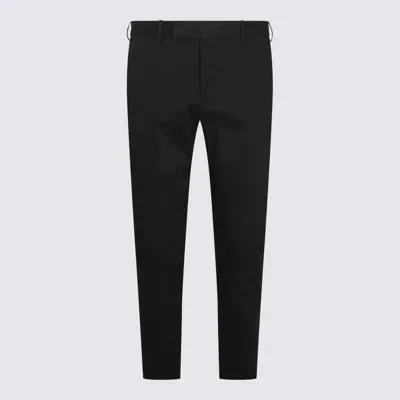 Pt Torino Black Cotton Pants