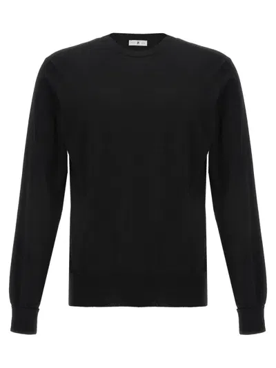 Pt Torino Merino Wool Sweater. In Black