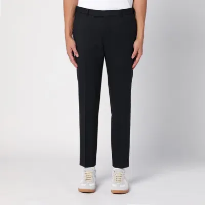 Pt Torino Black Wool Trousers