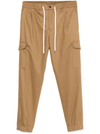 Pt Torino Cargo Trousers In Brown