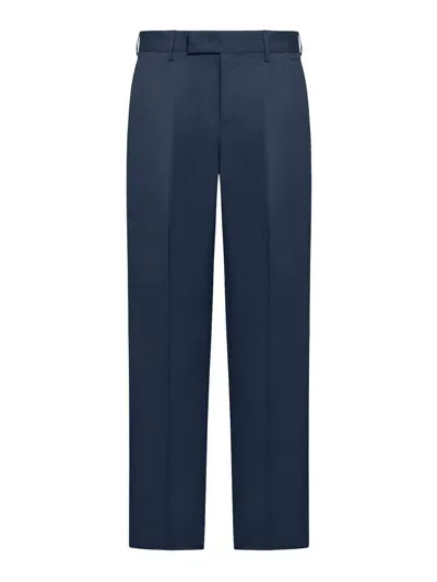 Pt Torino Casual Trousers In Dark Blue