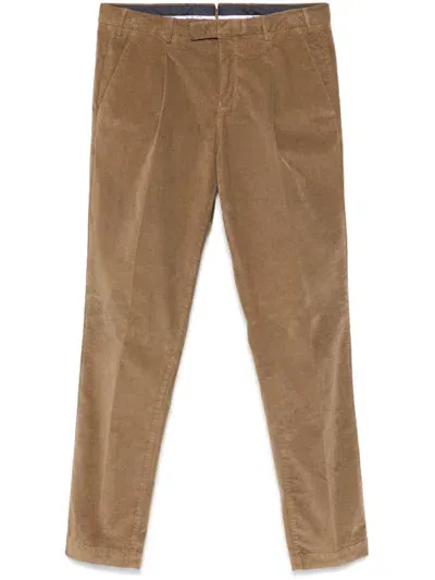 Pt Torino Corduroy Chinos In Brown