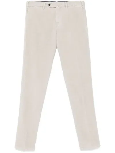 Pt Torino Corduroy Trousers In Grey