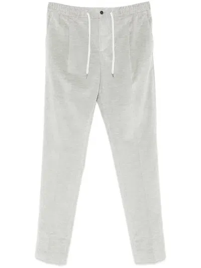 Pt Torino Corduroy Trousers In Grey