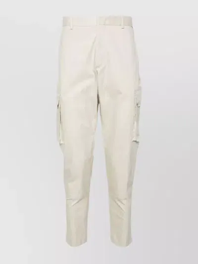 Pt Torino Tapered-leg Cargo Trousers In Neutrals