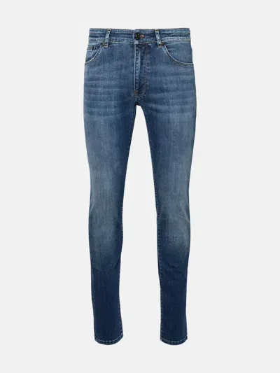 Pt Torino Denim Kids' Blue Cotton Blend Jeans