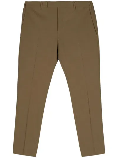 Pt Torino Edge Tailored Chino Trousers In Brown