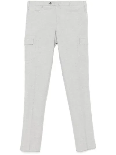 Pt Torino Felted Cargo Pants In Grey