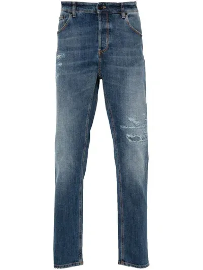 Pt Torino Mid-rise Slim-fit Jeans In Blue