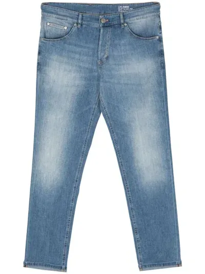 Pt Torino Jeans Lunghi Skinny In Cotone Stretch In Blu