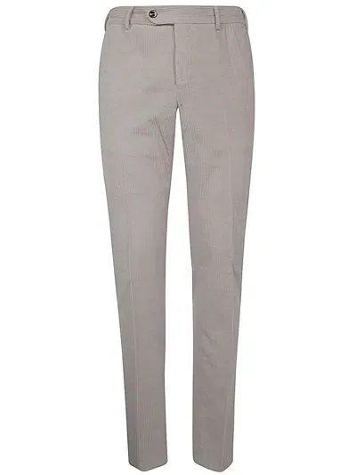 Pt Torino Man Trousers Slim Jogger In Cream