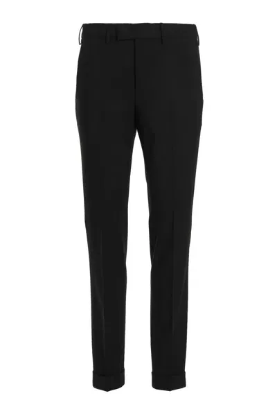 Pt Torino Master Trousers In Black