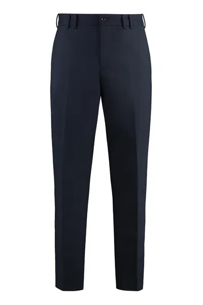 Pt Torino Michael Wool Trousers In Blue