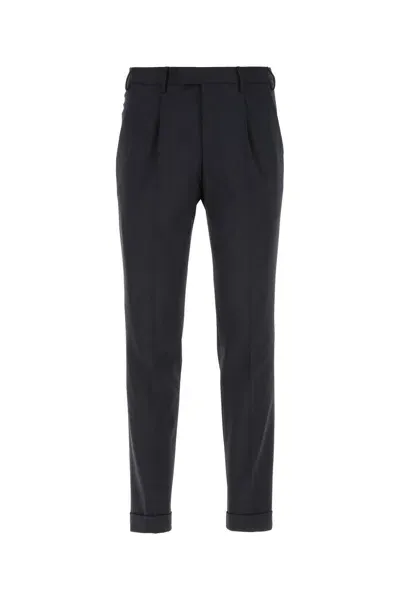 Pt Torino Midnight Blue Stretch Wool Pant In Non Definito