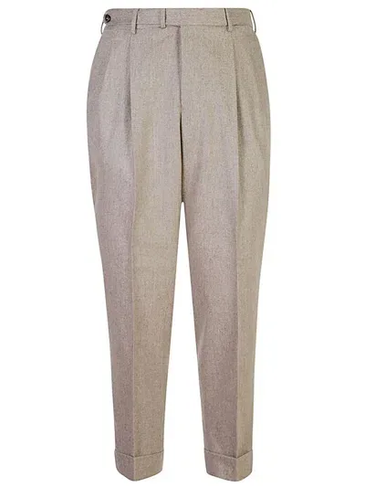 Pt Torino Pantaloni Gentleman In Lana In Grey