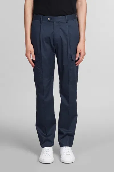 Pt Torino Pants In Blue Cotton