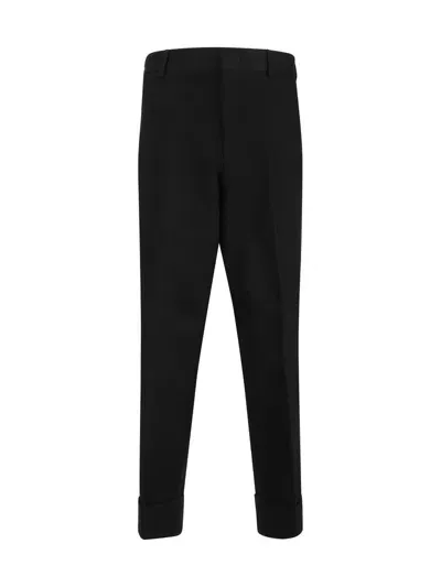 Pt Torino Pleat Detailed Tapered Trousers In Black