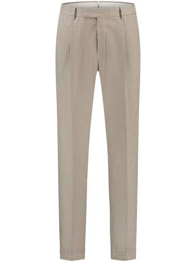 Pt Torino Pressed Crease Trousers In Nude