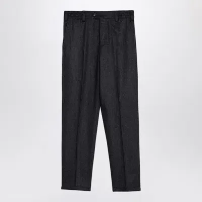 Pt Torino Rebel Grey Wool Trousers In Gray