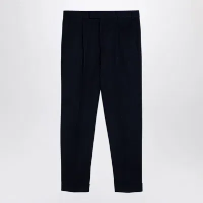 Pt Torino Rebel Navy Trousers In Blue