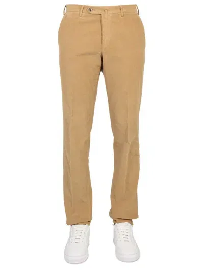 Pt Torino Slim Fit Pants In Brown