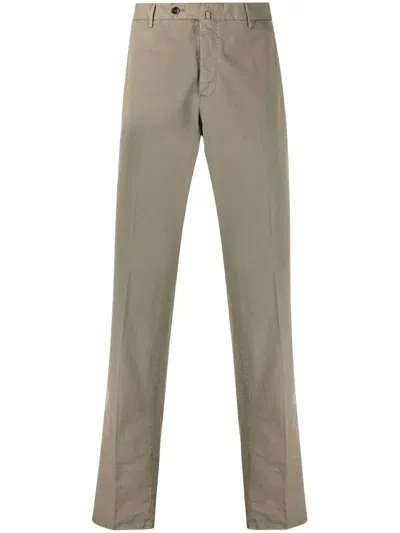 Pt Torino Straight-leg Chino Trousers In Green