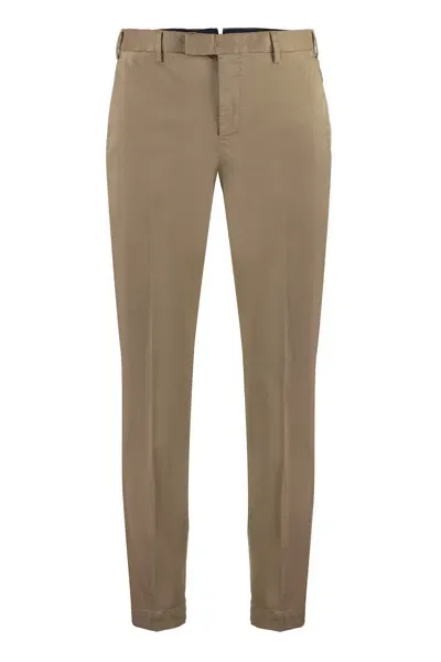 Pt Torino Stretch Cotton Trousers In Non Definito