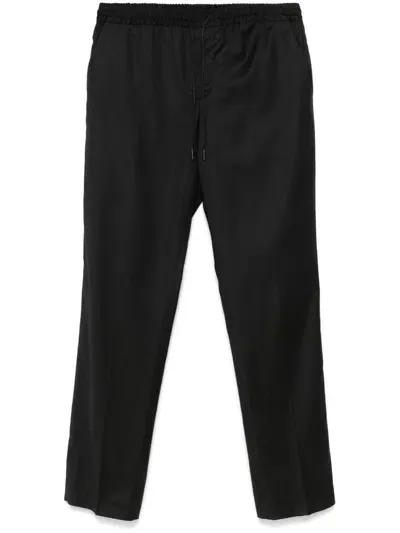 Pt Torino Tapered Trousers In Black