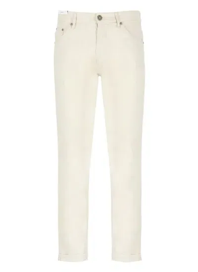 Pt Torino Trousers Ivory In Beige