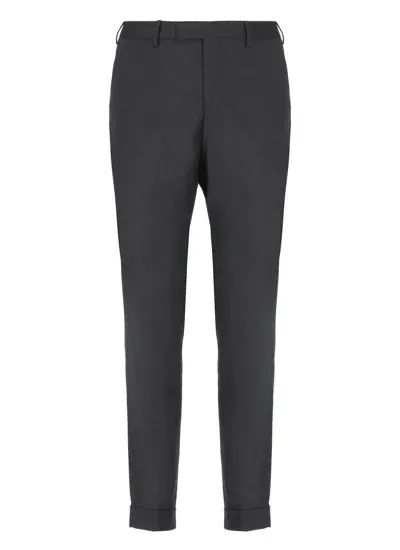 Pt Torino Virgin Wool Trousers In Grey