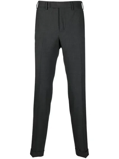 Pt Torino Tailored Trousers With Luxurious Wool Blend And Sleek Design In Grey