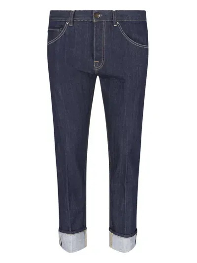 Pt01 Lapel Jeans In Blue