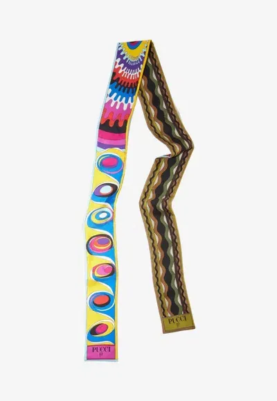 Pucci Bersaglio-print Silk Scarf In Multicolor