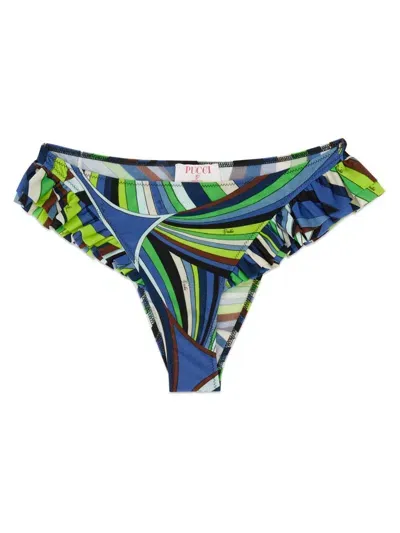 Pucci Bikini Briefs With Logo In Multicolour