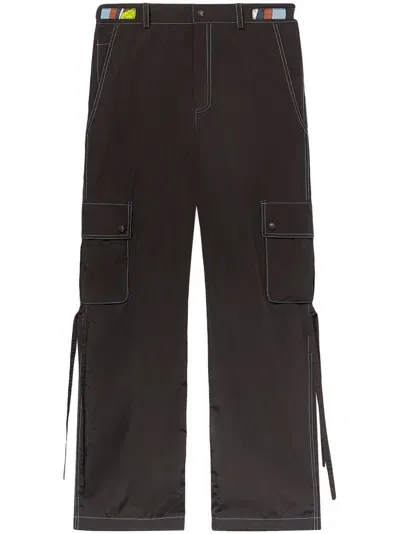 Pucci Contrast-stitching Track Trousers In Black