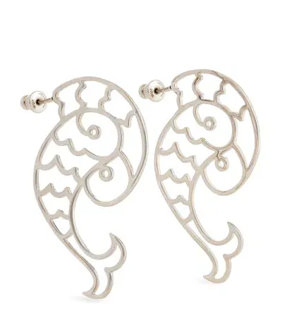 Pucci Fish Earrings In Gold