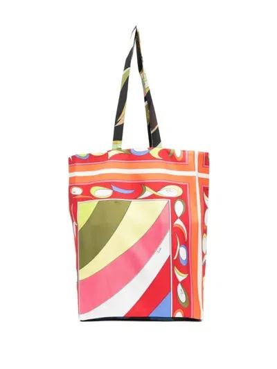 Pucci Gallery Tote Bag In Multicolour