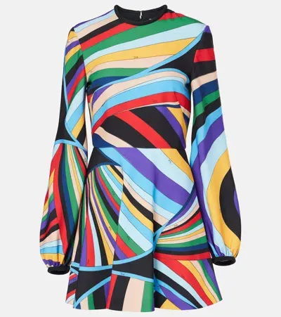 Pucci Iride Cady Minidress In Multicolor