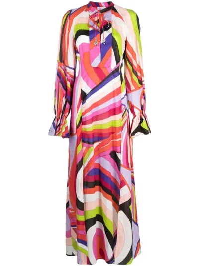 Pucci Minikleid Mit Iride-print In Pink