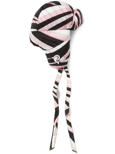 Pucci Iride-print Chaptka Hat In Pink