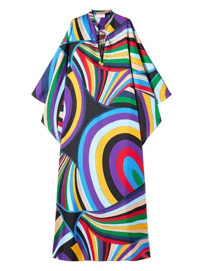 Pucci Iride-print Kaftan In Multi