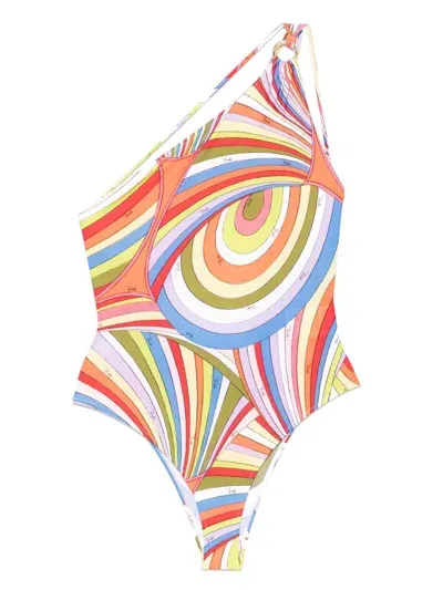 Pucci Iride-print Swimsuit In 069 - Multicolor