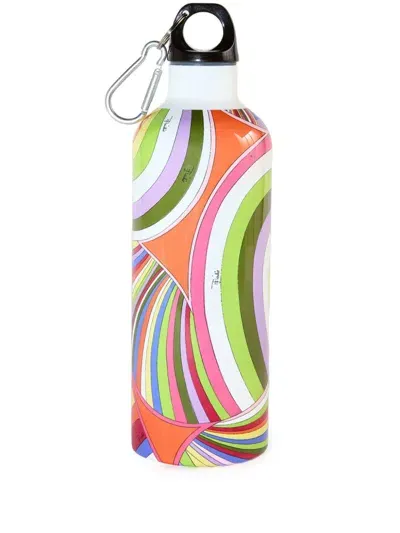 Pucci Iride-print Thermo Bottle In Green